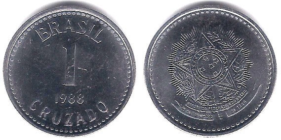 (605) Brasil. 1988. 1 Cruzado (SC)
