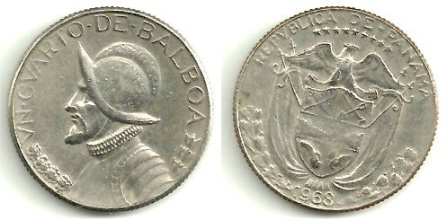 (11) Panamá. 1968. ¼ Balboa (MBC)