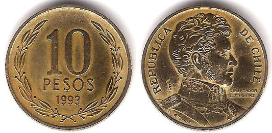 (228.2) Chile. 1993. 10 Pesos (MBC)