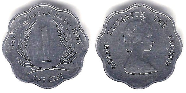 (10) Estados Orientales Caribeños. 1995. 1 Cent (EBC+)