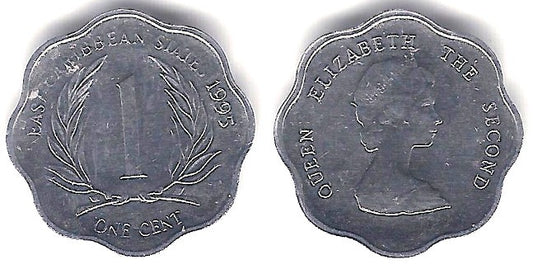 (10) Estados Orientales Caribeños. 1995. 1 Cent (EBC+)