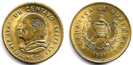(275.3) Guatemala. 1991. 1 Centavo (SC)