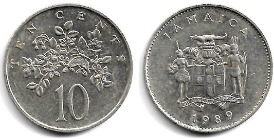 (47) Jamaica. 1989. 10 Cents (MBC)