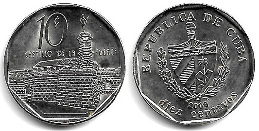 (576.2) Cuba. 2009. 10 Centavos (SC)