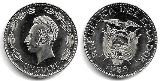 (89) Ecuador. 1988. 1 Sucre (SC)
