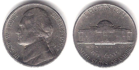 (A192) Estados Unidos de América. 1991(P). 5 Cents (MBC+)