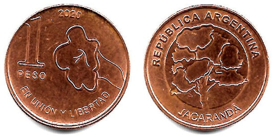 Argentina. 2020. 1 Peso (EBC)