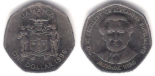 (164) Jamaica. 1996. 1 Dollar (MBC)