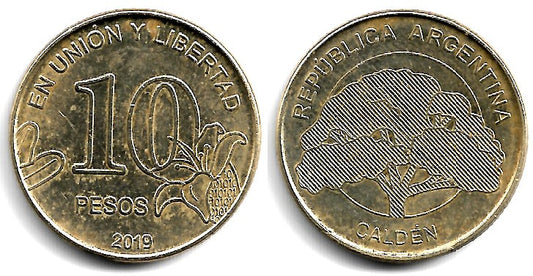 Argentina. 2019. 10 Pesos (MBC+)