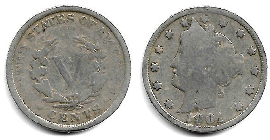 (112) Estados Unidos de América. 1901. 5 Cents (BC)