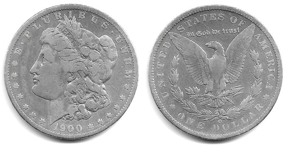 (110) Estados Unidos de América. 1900(O). 1 Dollar (BC/BC+) (Plata)