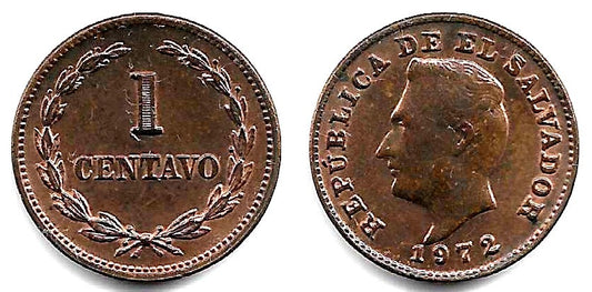 (135.1) El Salvador. 1972. 1 Centavo (EBC)