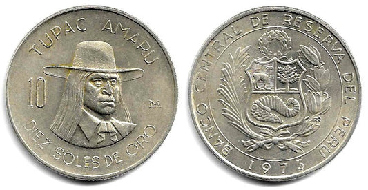 (258) Perú. 1973. 10 Soles de Oro (EBC)